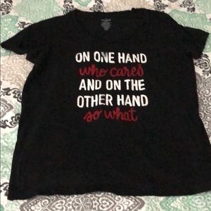 Black Short Sleeved Tee